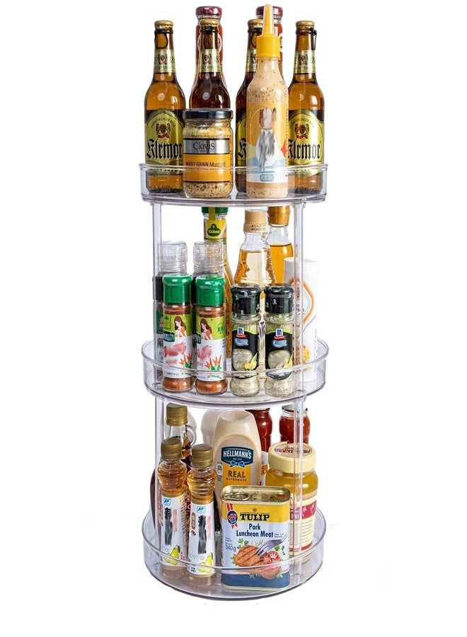 LonlyEagle Non-Skid 3 Tier Lazy Susan Turntable - 360 Degree Rotating Spice Rack for Kitchen, Cabinet & Pantry - Image 1